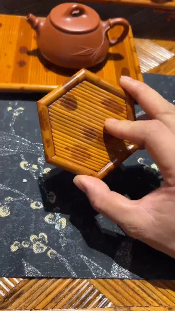 竹湘妃竹杯垫福建妃