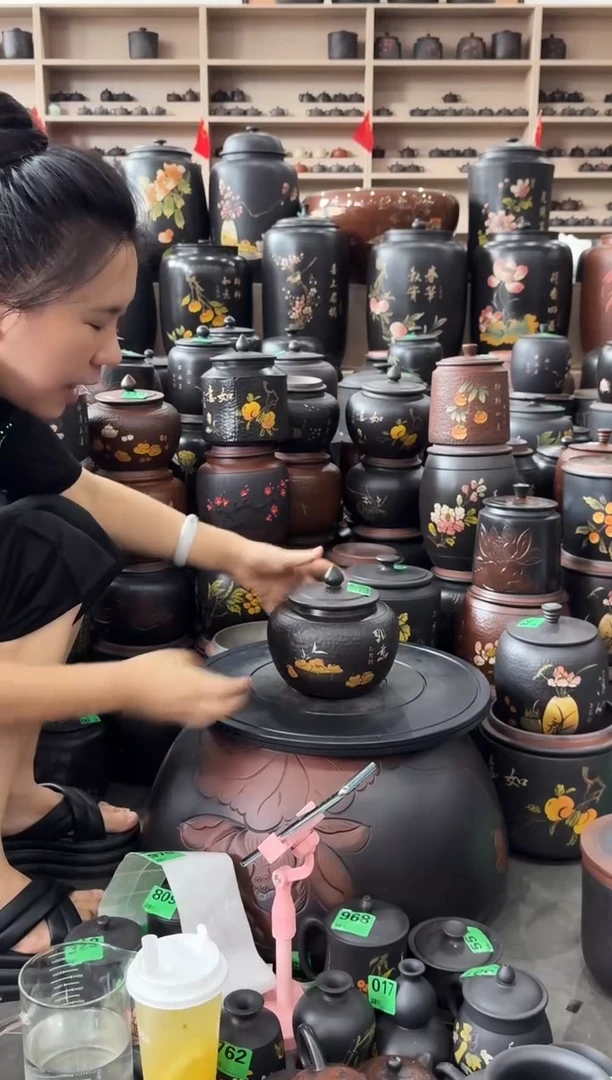 罐瑕疵茶叶罐  小苹果彩填  873