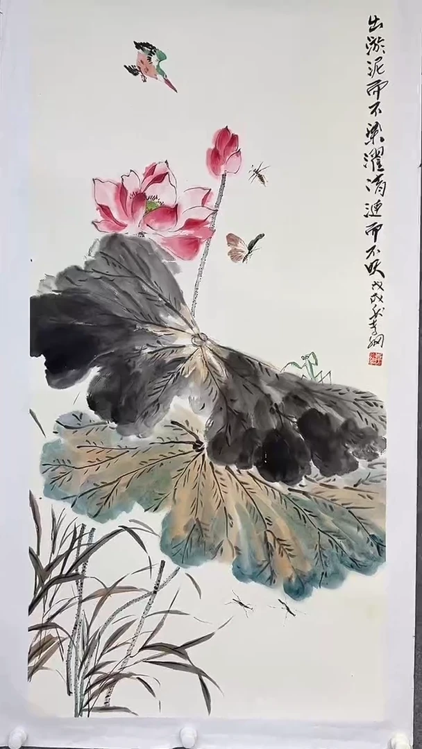 国画李纲-8平尺-国画作品-2金
