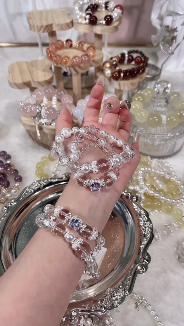 【闪购商品】水晶手链未镶嵌天然水晶默认微瑕 多样性发货发其一