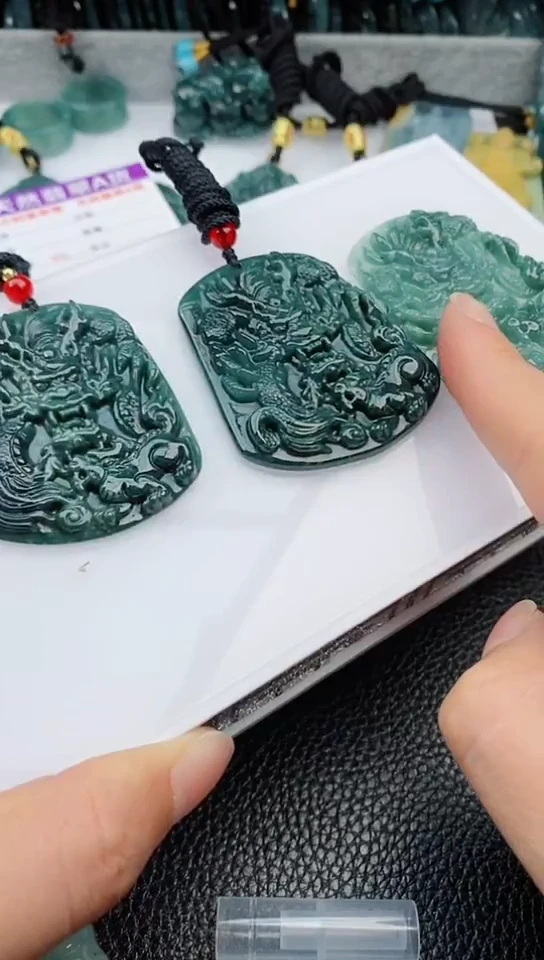 【闪购商品】翡翠颈饰未镶嵌多样性发其1一 龙