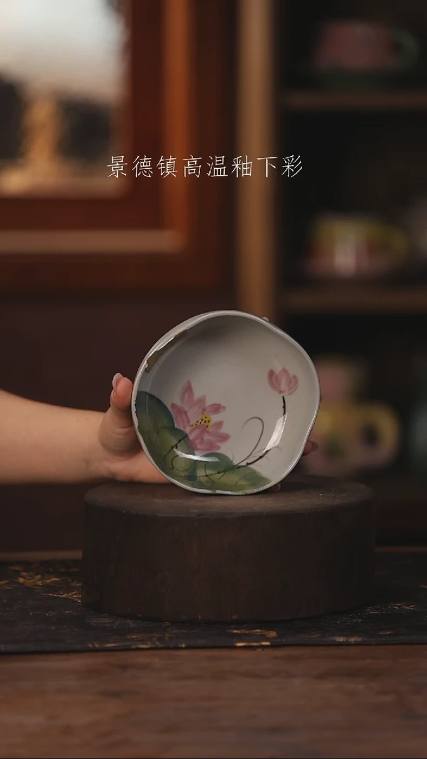 陶瓷景德镇高温釉下手绘陶瓷352