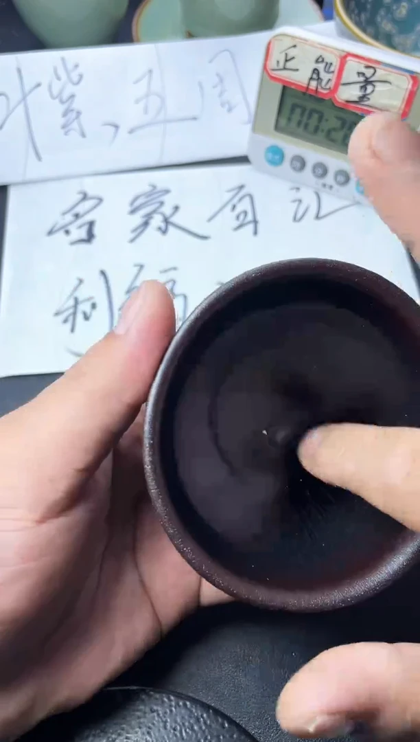 茶盏116叶紫建盏叶紫