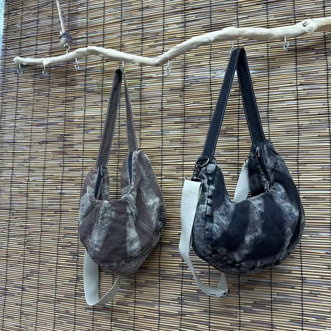 HY    扎染做旧单肩包