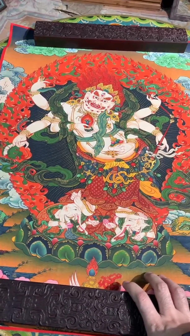 卷轴画卷轴画天天的唐卡