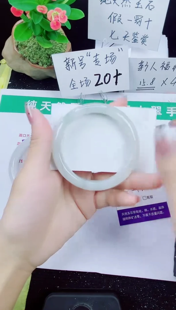 未镶嵌手镯石英质玉40-54/55