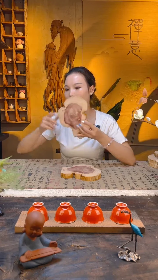 木崖柏壶承艺术摆件