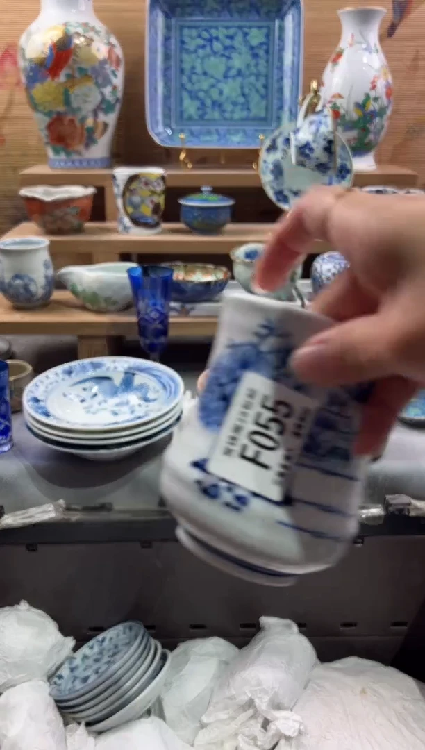 瓷片思***圆       F055