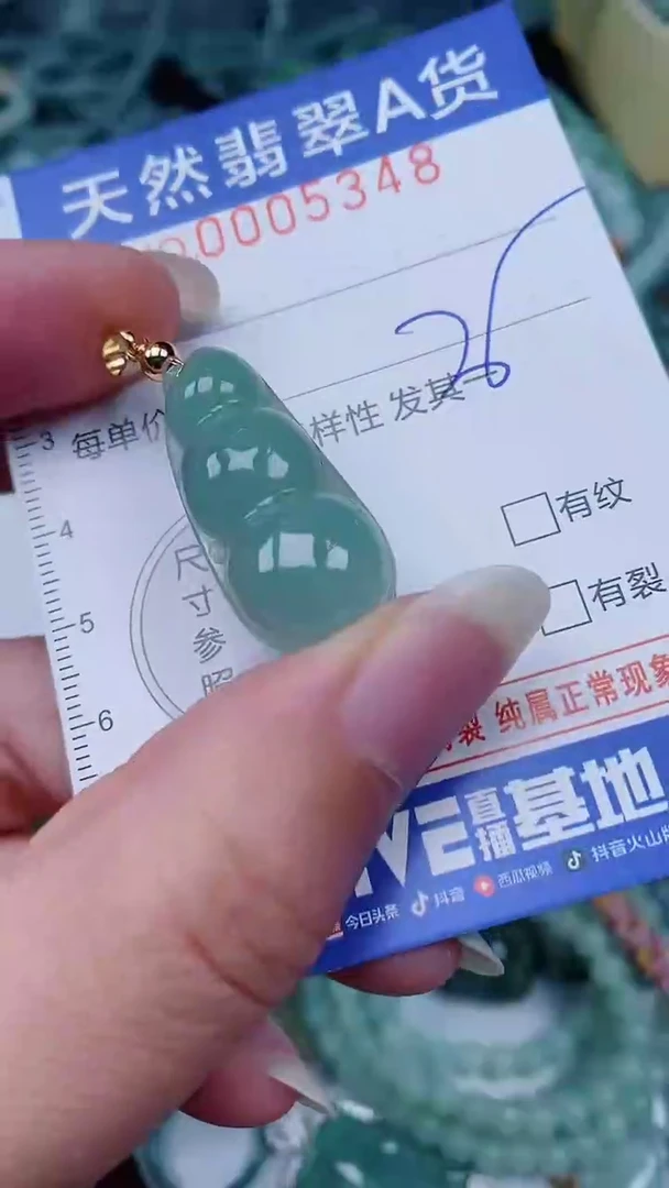 翡翠未镶嵌颈饰00005348