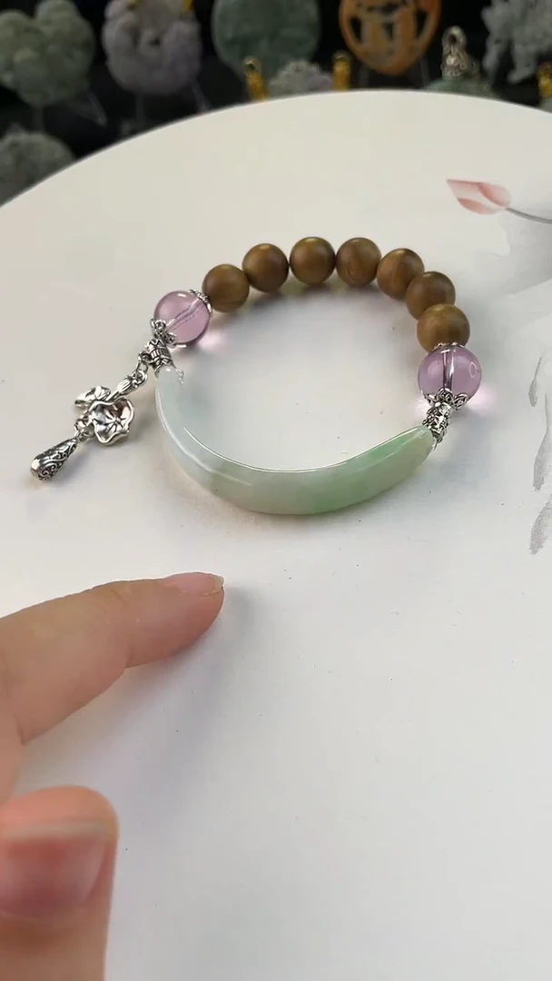 翡翠未镶嵌颈饰手工定制默认微瑕主播介绍为准