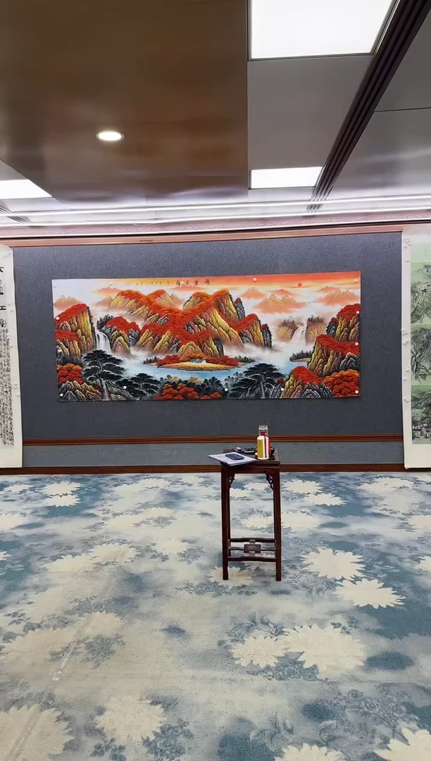 国画Z刘雪红-山水国画-大丈二