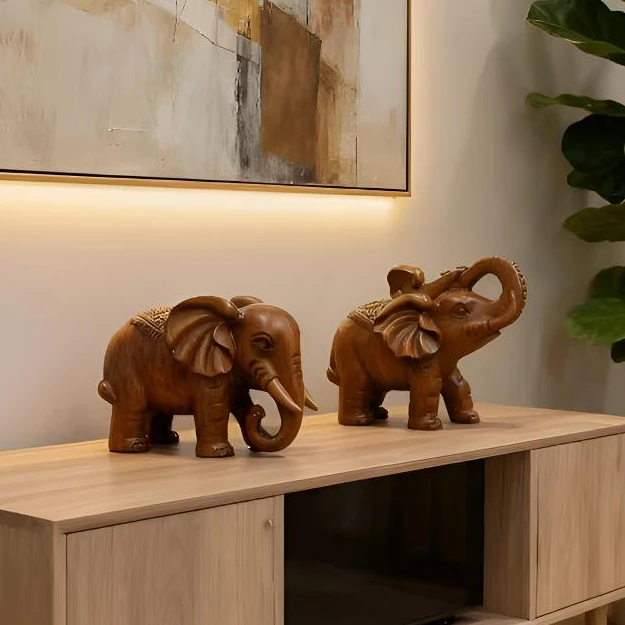 对象摆件工艺品吉祥客厅玄关电视酒柜家居装饰品乔迁开业礼品