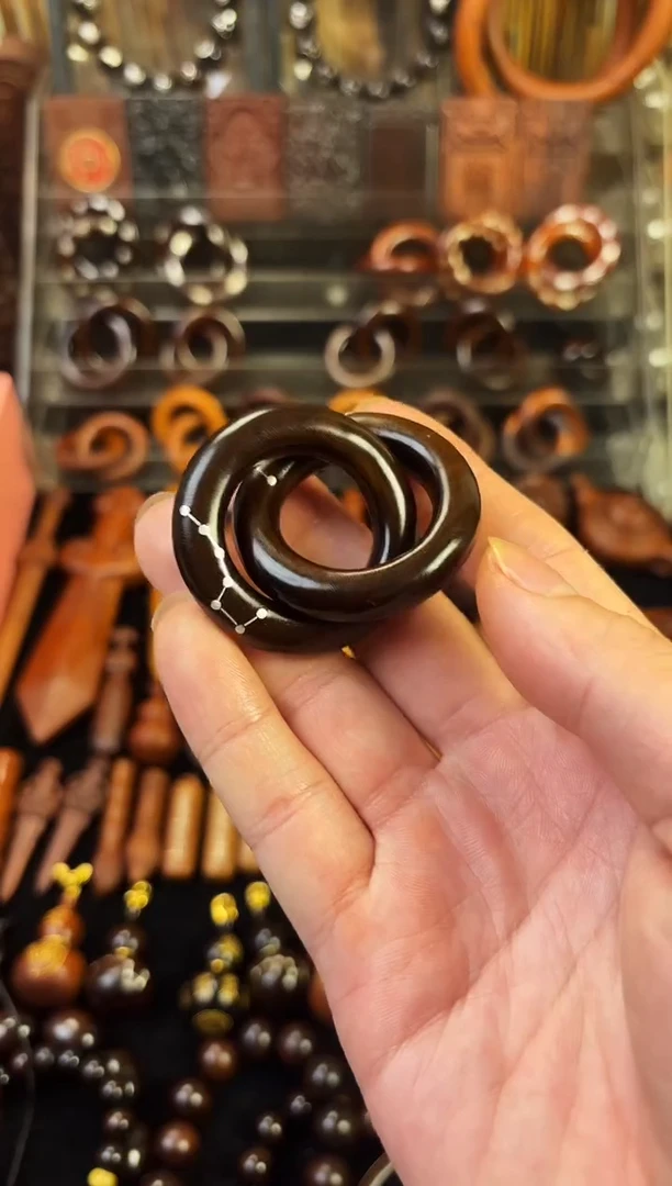 雷枣玉化银七星乾坤圈