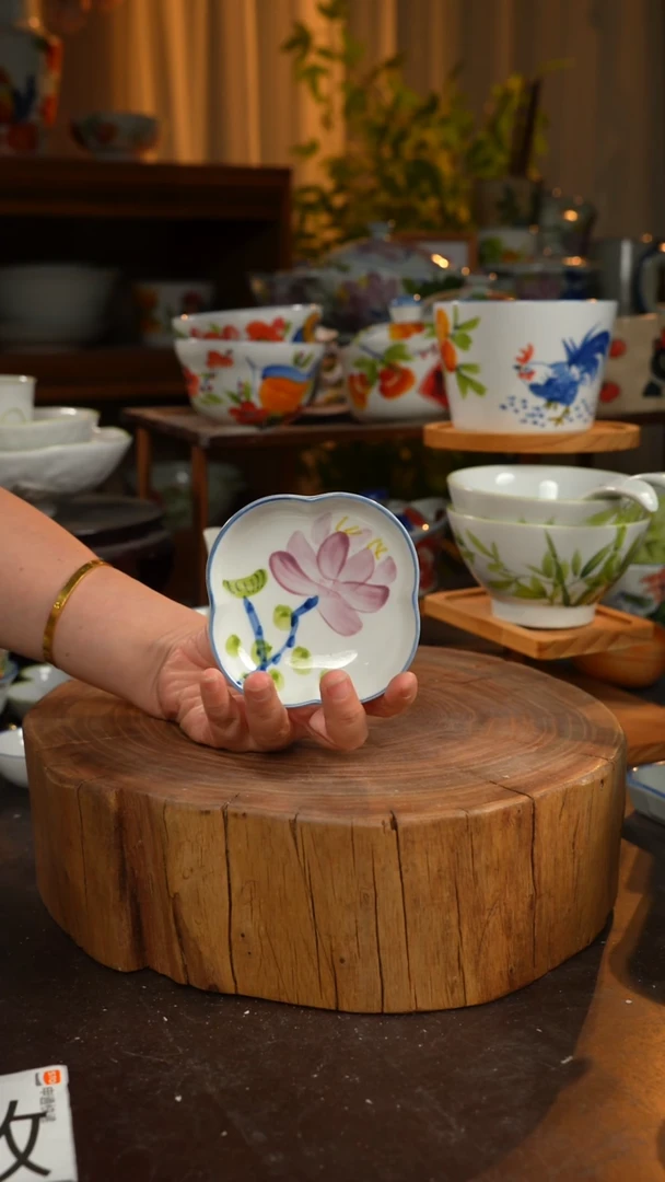 陶瓷景德镇高温釉下手绘陶瓷