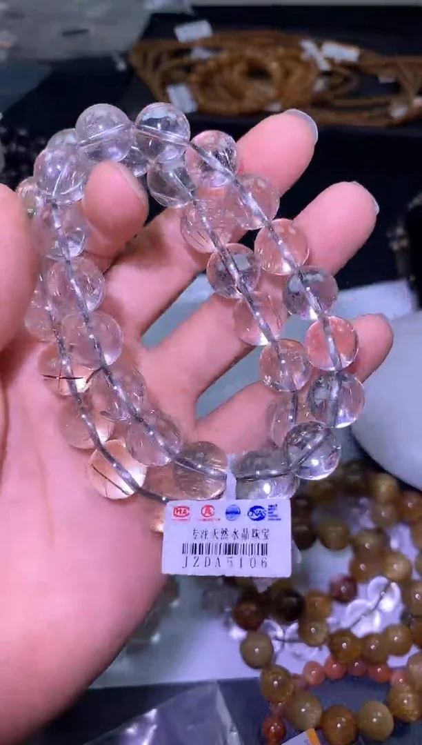 水晶手链未镶嵌A0046-银发单圈-多样性发其一