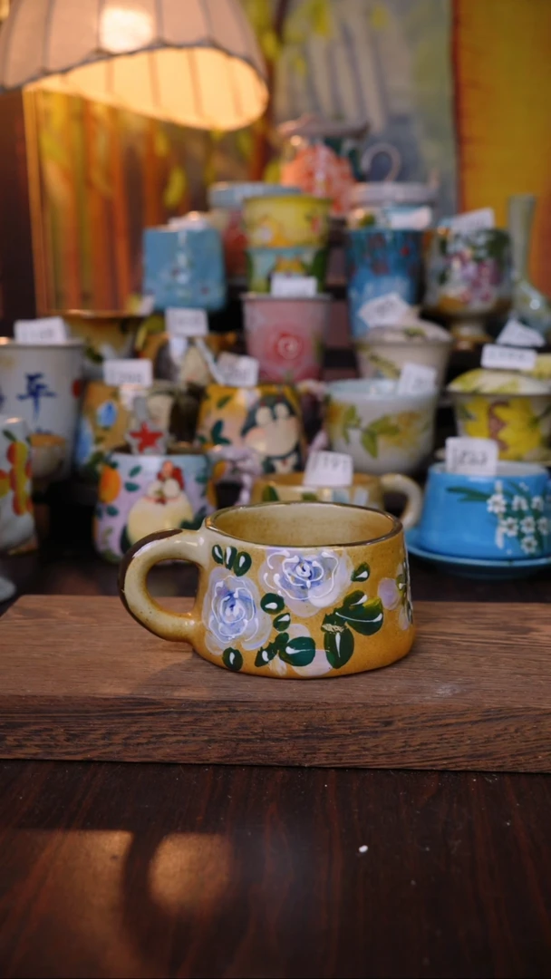 摆件泥垚手作 景德镇手工手绘器物