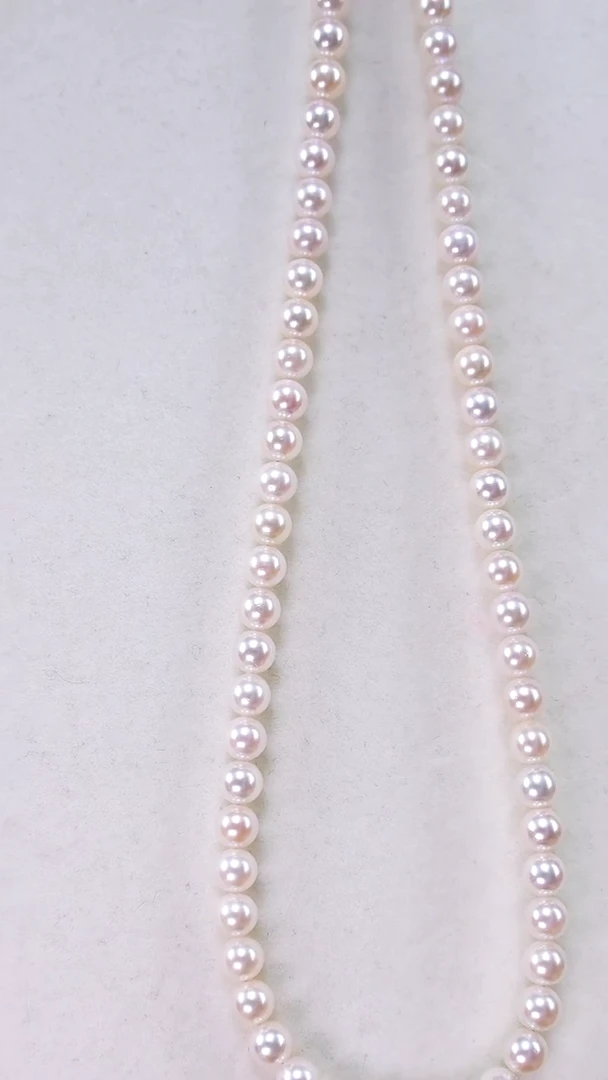 项链银S925镶嵌海水珍珠Akoya6-6.5mm