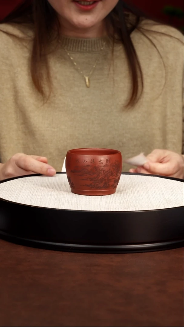 茶壶紫砂龙血砂 溪山主人杯