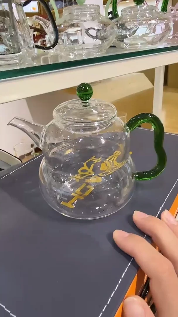 绿色葫芦泡茶壶H-22