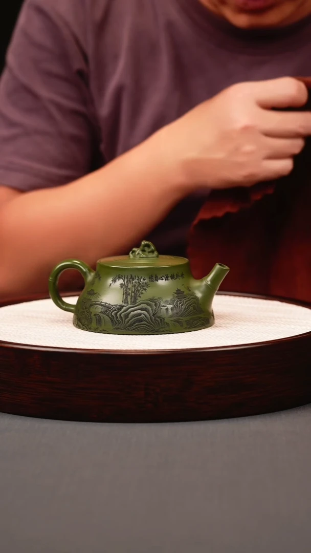 茶壶紫砂绿泥太湖石柱础