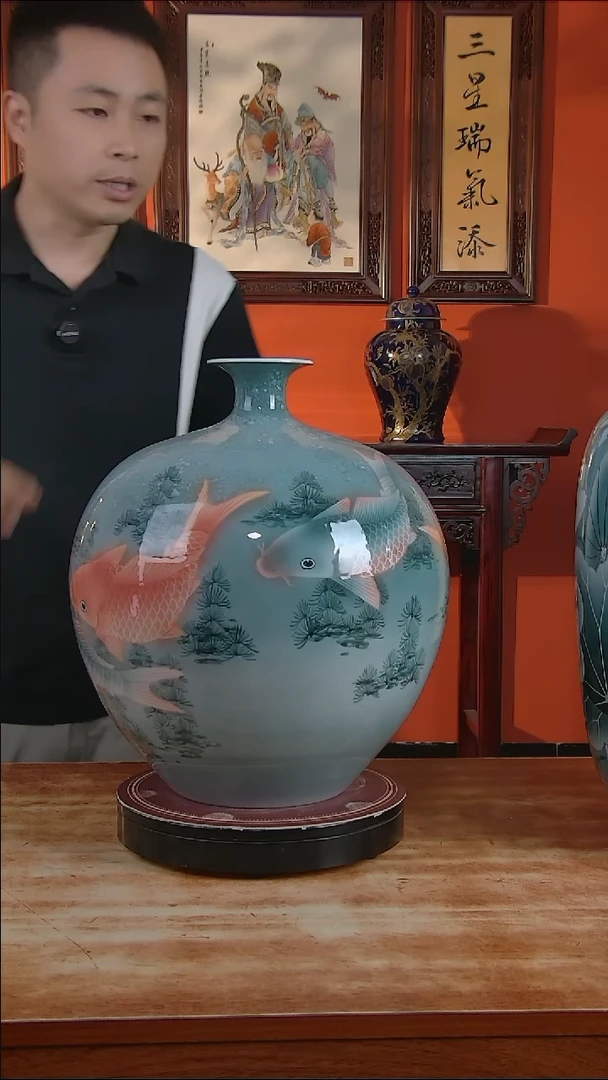 景德镇高端陶瓷摆件瓶1