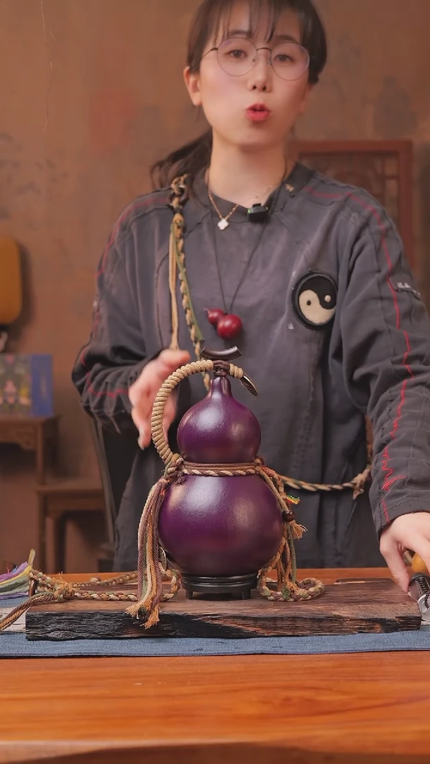 1285号链接精品大漆葫芦现货现发[一物一拍]（750ml）