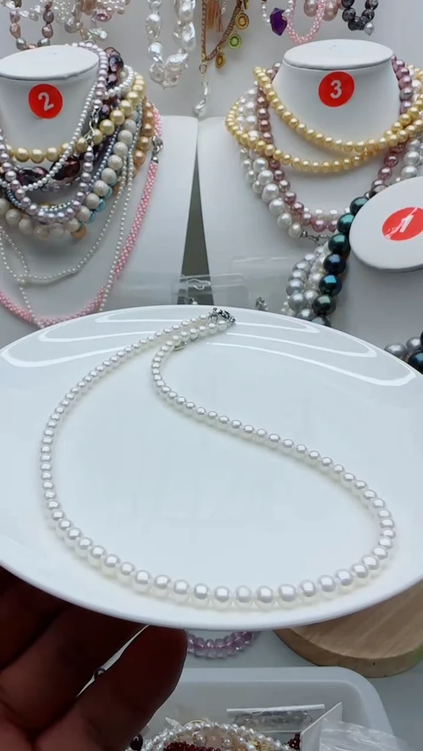 淡水珍珠未镶嵌颈饰1