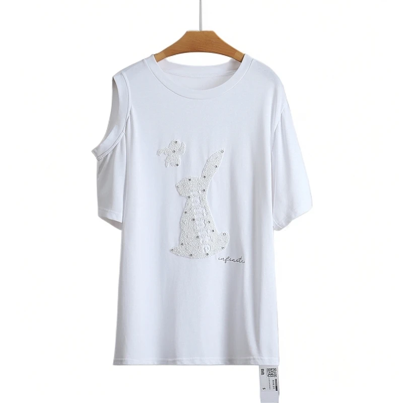 X404-伍莎服饰云仓百搭时尚新款T桖上衣夏季#GWA46X003