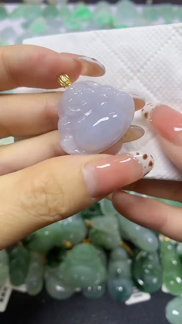 颈饰未镶嵌翡翠天然翡翠A货