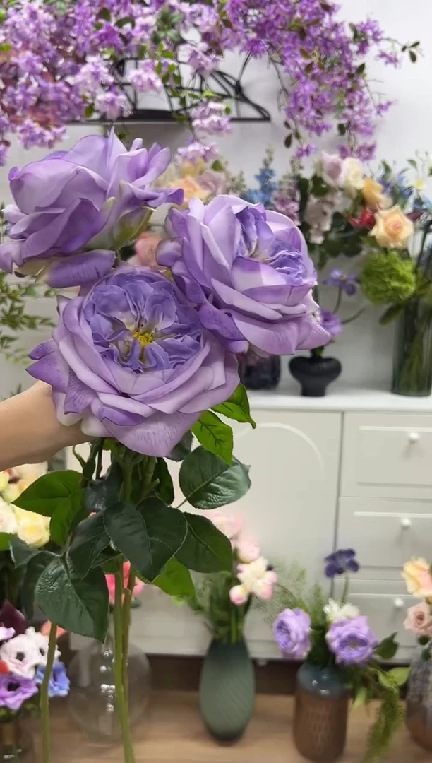 3枝紫色手感保湿朱丽叶