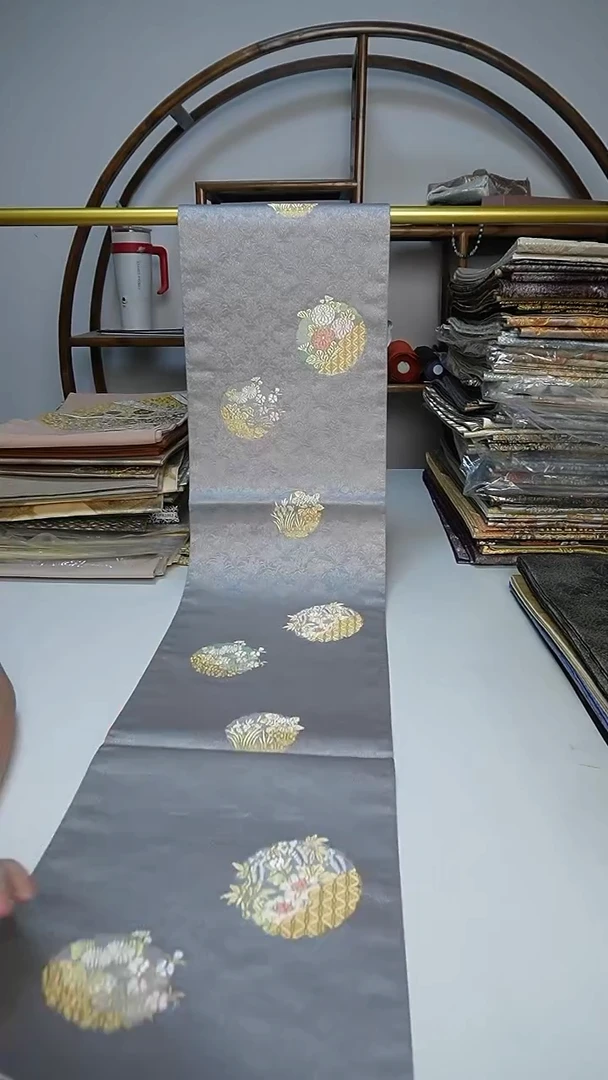 织绣51西阵织六通团花