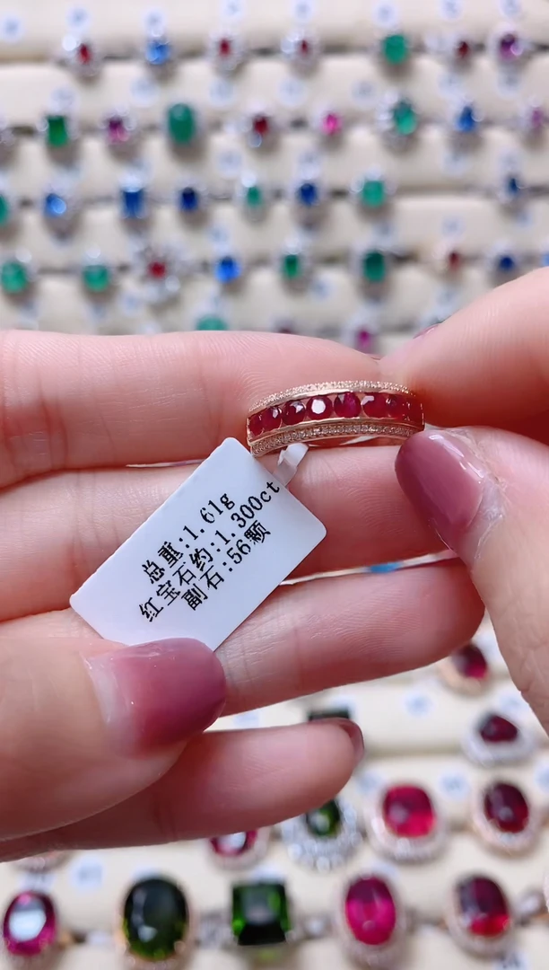 【闪购商品】红宝石18K金戒指18K金镶嵌1