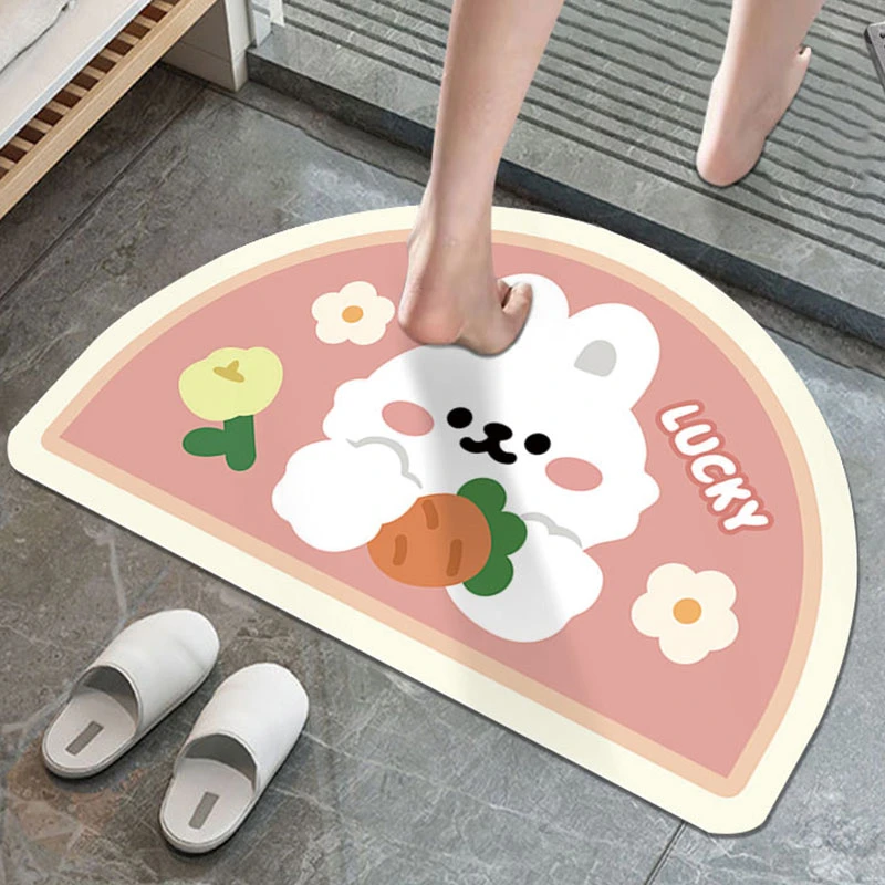 【卡通兔子】多功能吸水垫入户门玄关厨房卫浴家用脚垫地垫