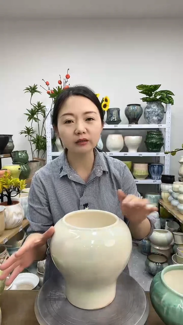 11.23陶瓷花盆直播链接高.  21    口14