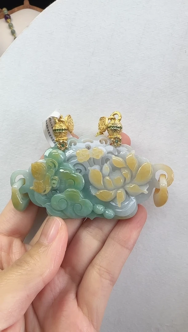 颈饰未镶嵌翡翠国风翡翠