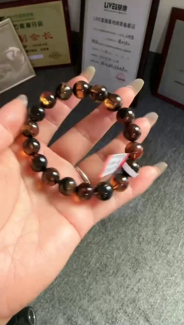 未镶嵌琥珀手串规格11微瑕药珀手串#13