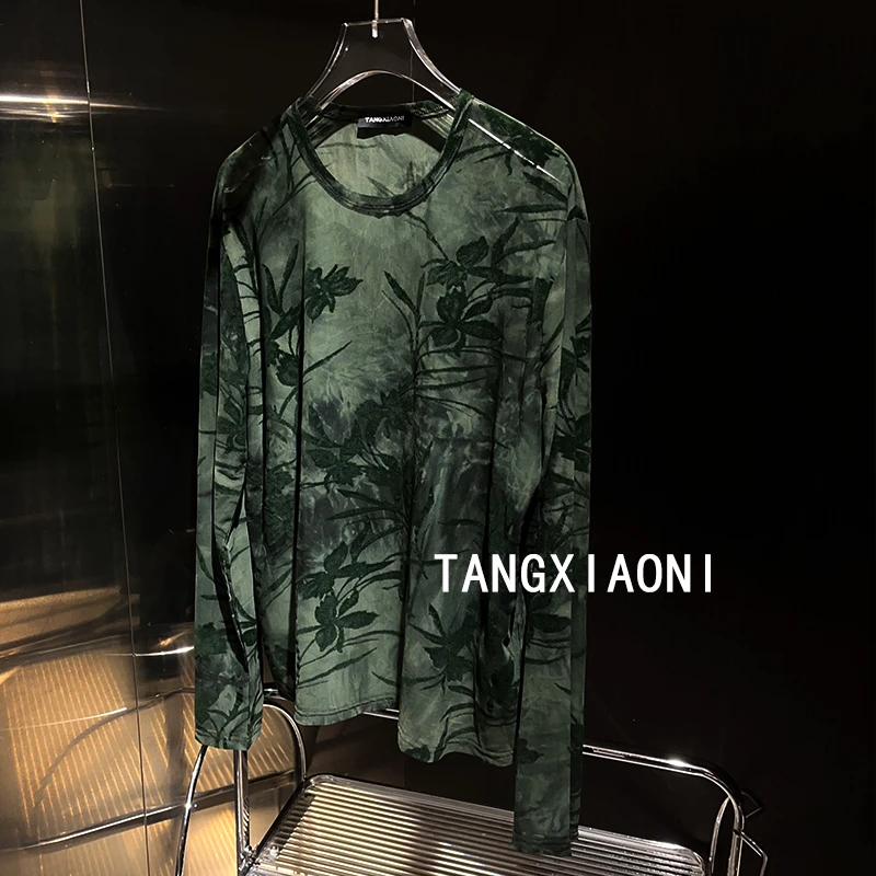 很特别的一件 【烧花绿】长袖