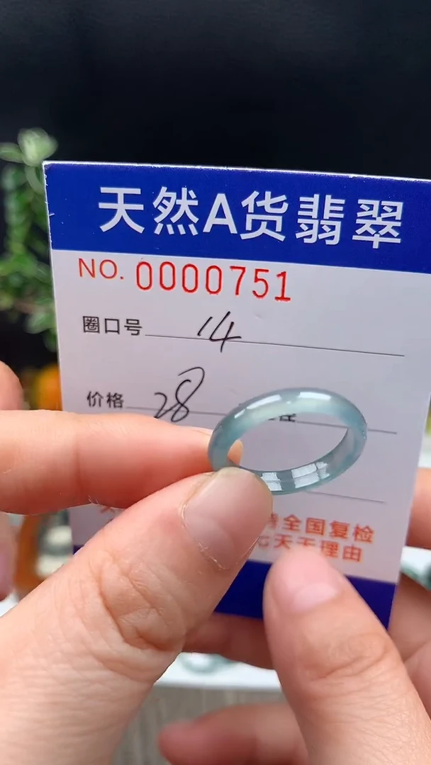 未镶嵌戒指翡翠14#