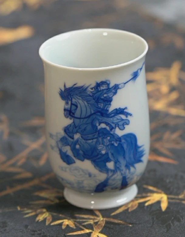 竹林草堂张飞人物杯