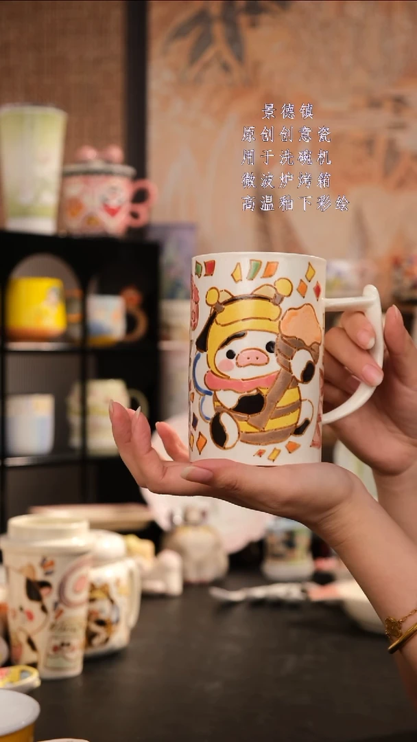 摆件旺的可以陶瓷设计师款