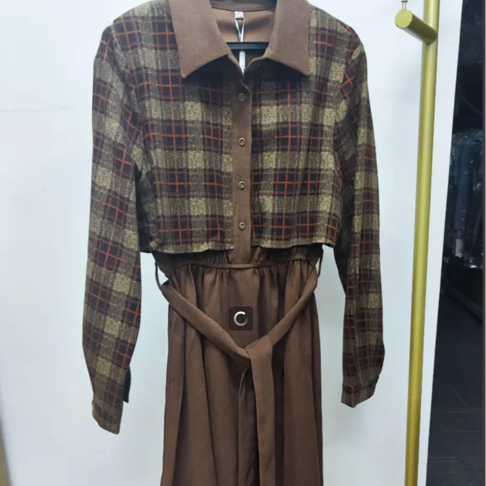 【JNYU】紫色连衣裙12130样衣