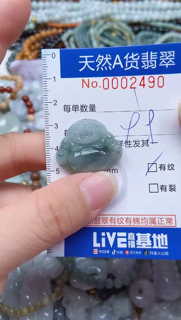 颈饰未镶嵌翡翠天然翡翠有暇