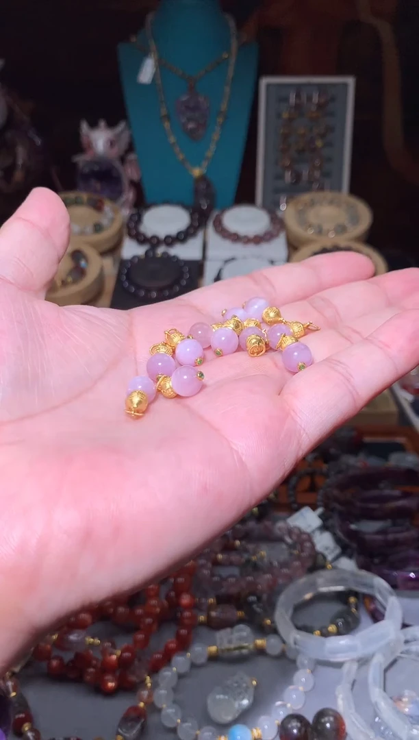 水晶珠宝半成品未镶嵌紫里辉提溜，多样性发一个