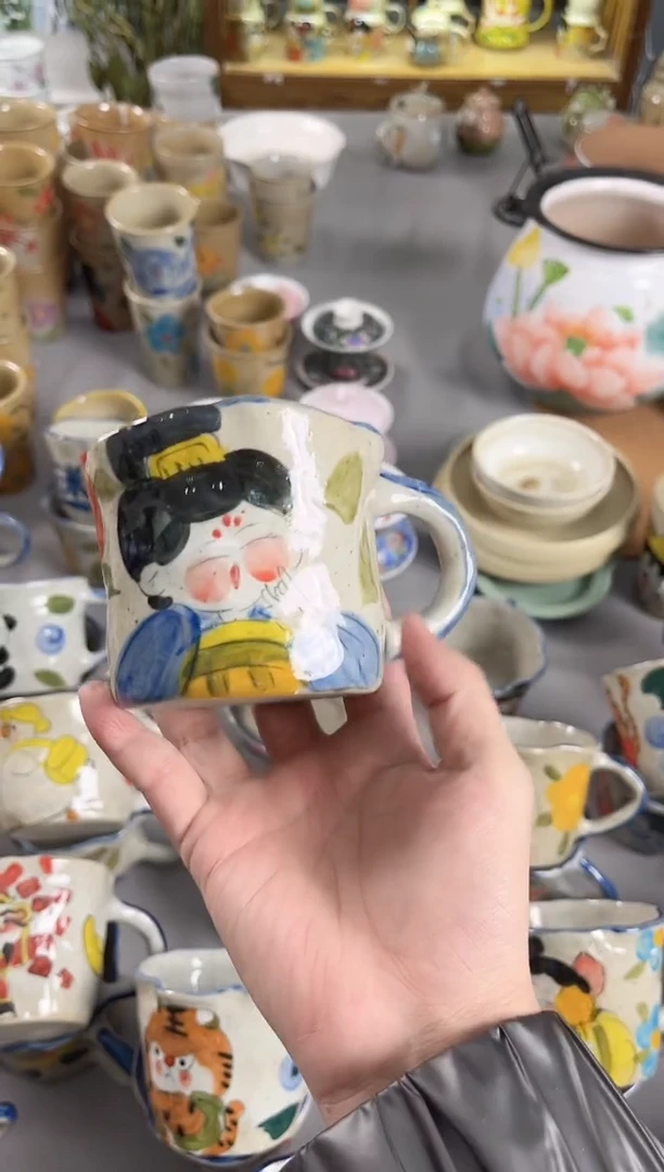 【闪购商品】瓷片景德镇手绘高温釉下彩