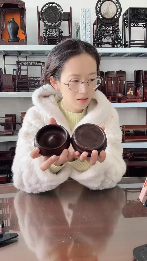 风车木（黑檀木）香炉加底座20