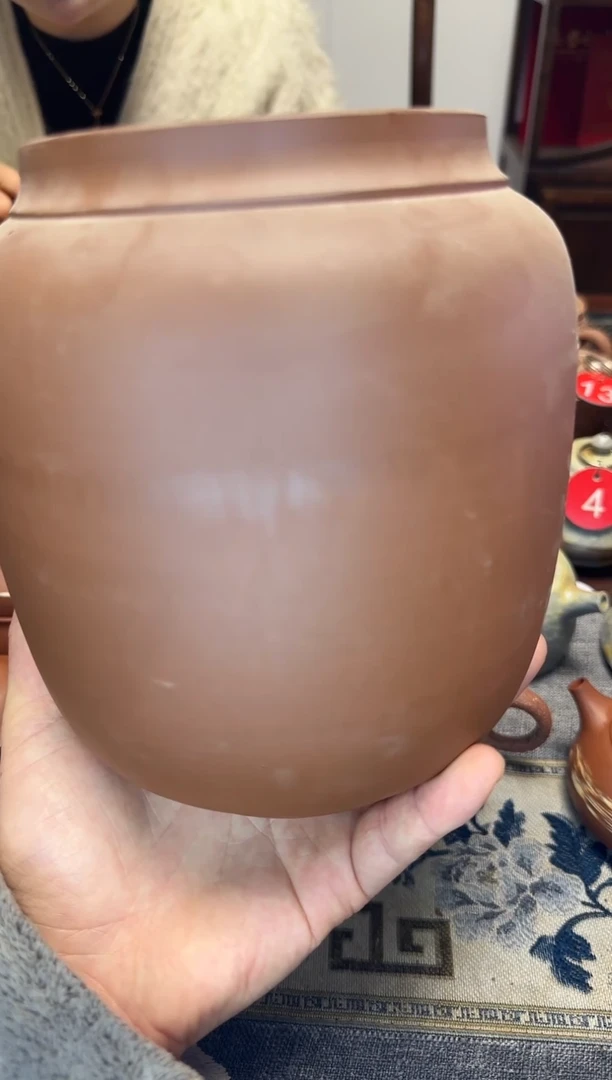 泥塑阿*微瑕茶叶罐