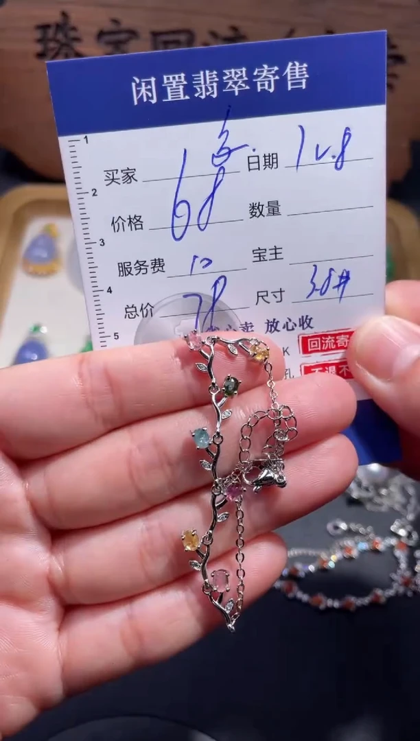 颈饰未镶嵌碧玺果**乖 5