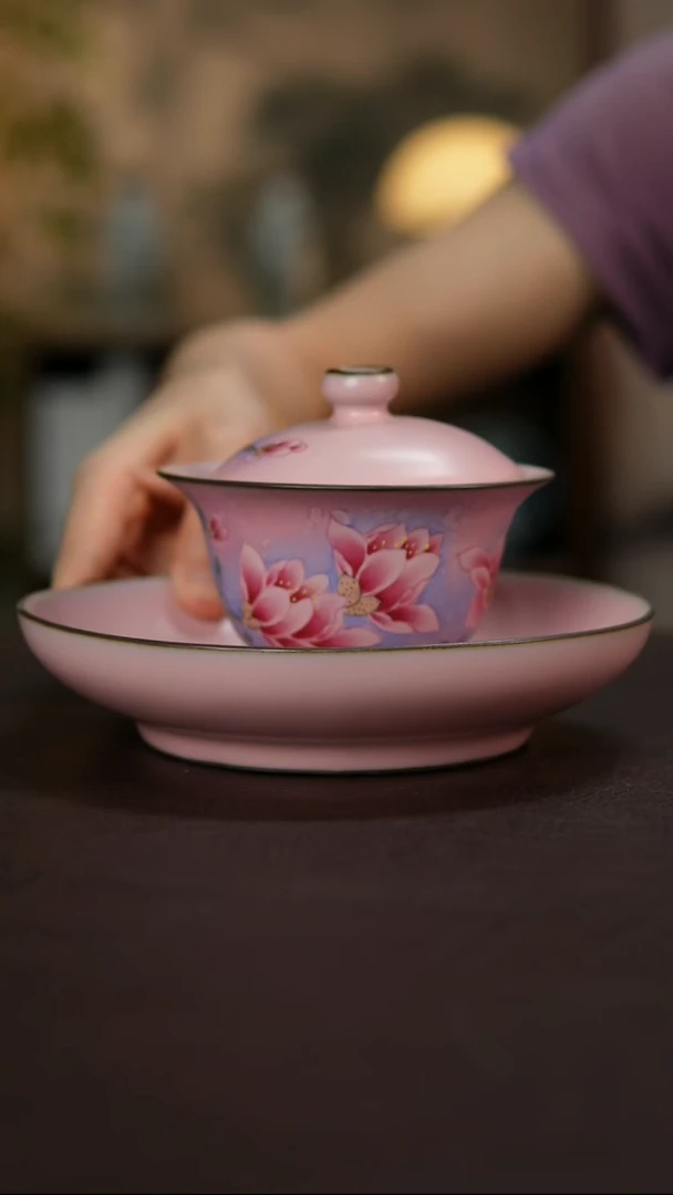 景德镇陶瓷杯碗柴烧多人