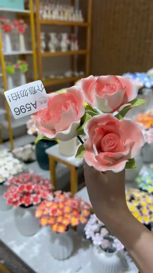 陶瓷花（微瑕-不退不换）-A596