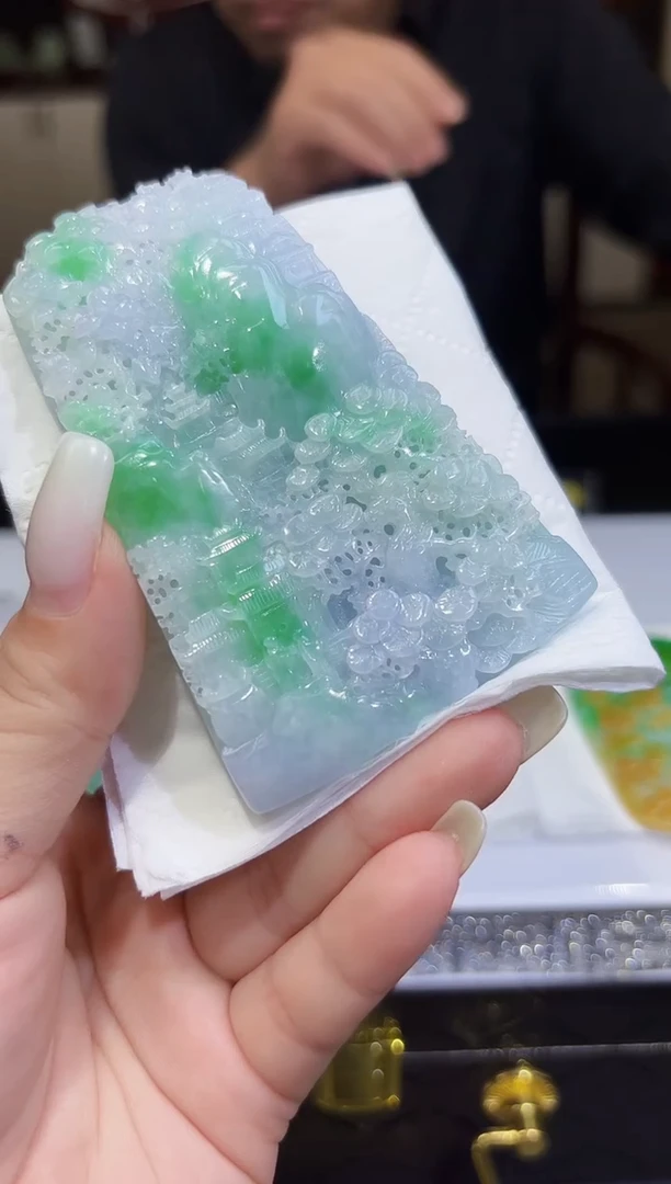 未镶嵌定制翡翠17/1120/C/山水